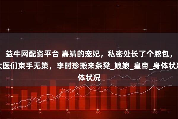 益牛网配资平台 嘉靖的宠妃，私密处长了个脓包，太医们束手无策，李时珍搬来条凳_娘娘_皇帝_身体状况